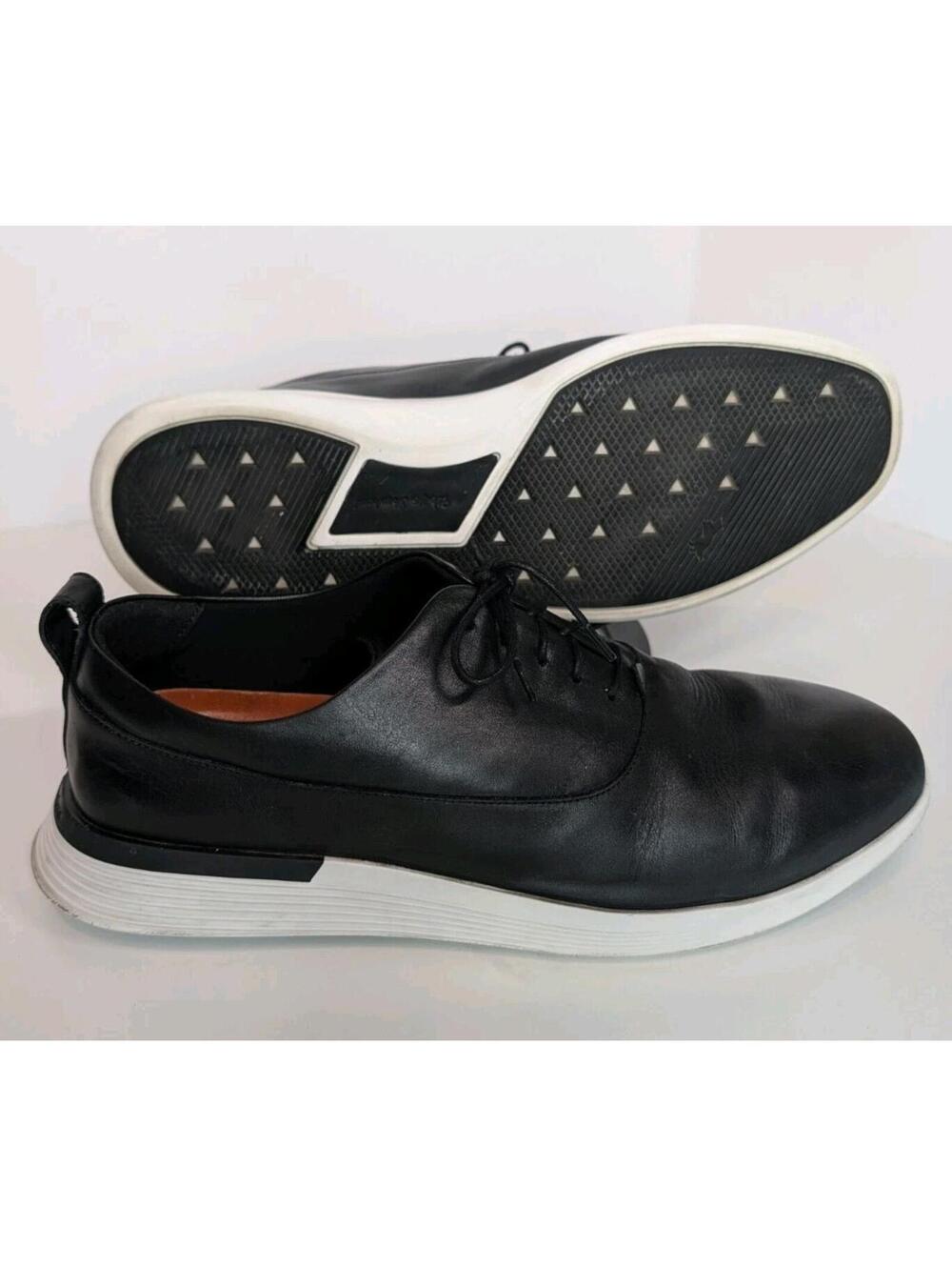 Wolf & Shepherd Crossover Derby Black Leather Oxford Men US 12 J0553 EUC